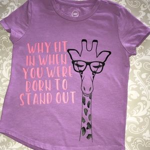 New Hand Embellished Girls Giraffe T-Shirt